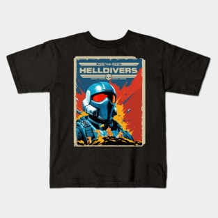 JOIN THE FIGHT - HELLDIVERS 2 Kids T-Shirt